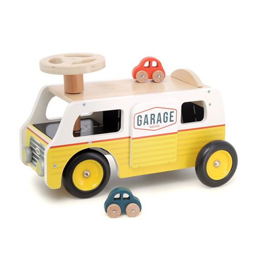Furgone-garage in legno – con rampe e auto di Vilac 7 Furgone-garage in legno – con rampe e auto di Vilac - immagine 7