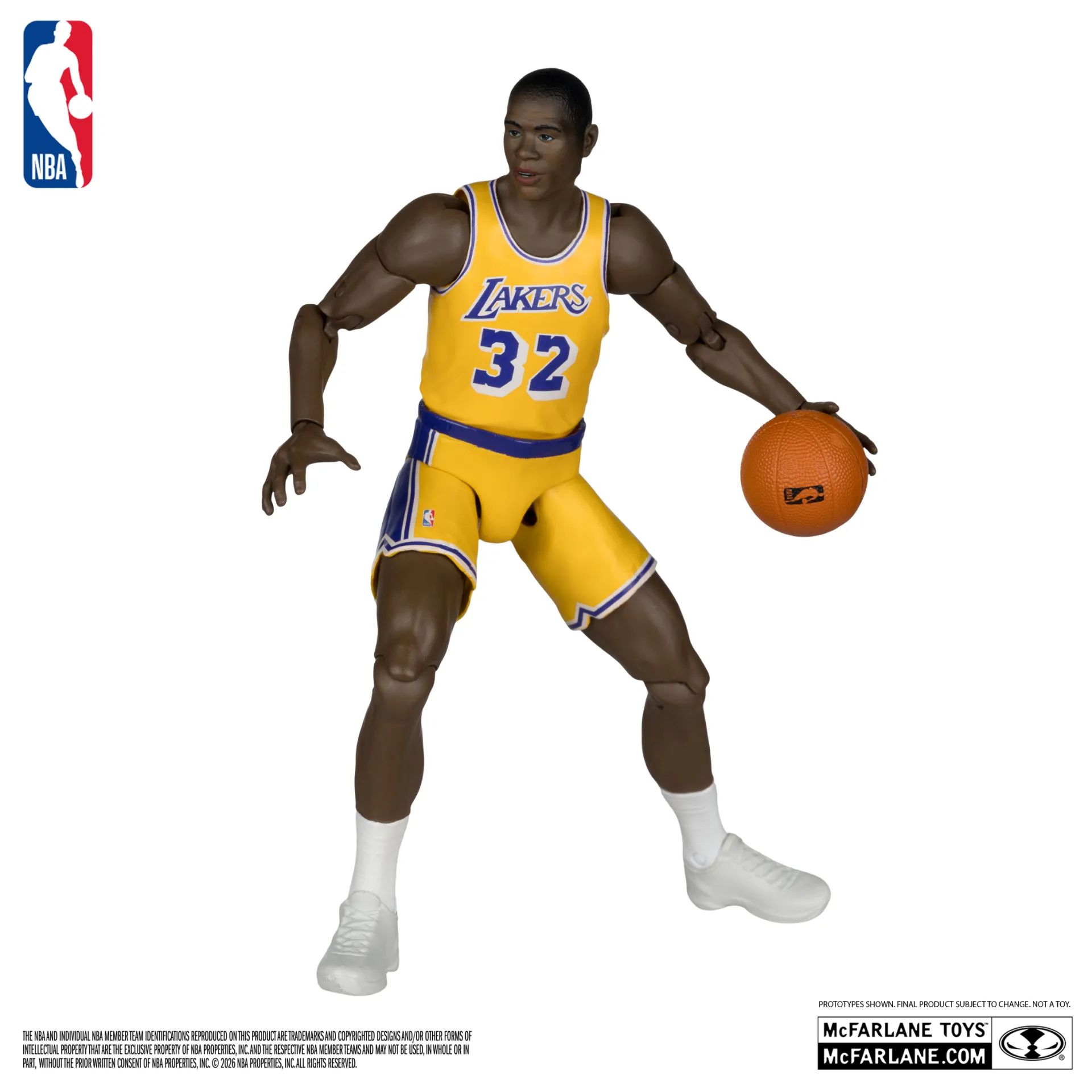 Nba 6inch Articulated Figures Earvin Magic Johnson (legends Series) 4 Nba 6inch Articulated Figures Earvin Magic Johnson (legends Series) - immagine 4