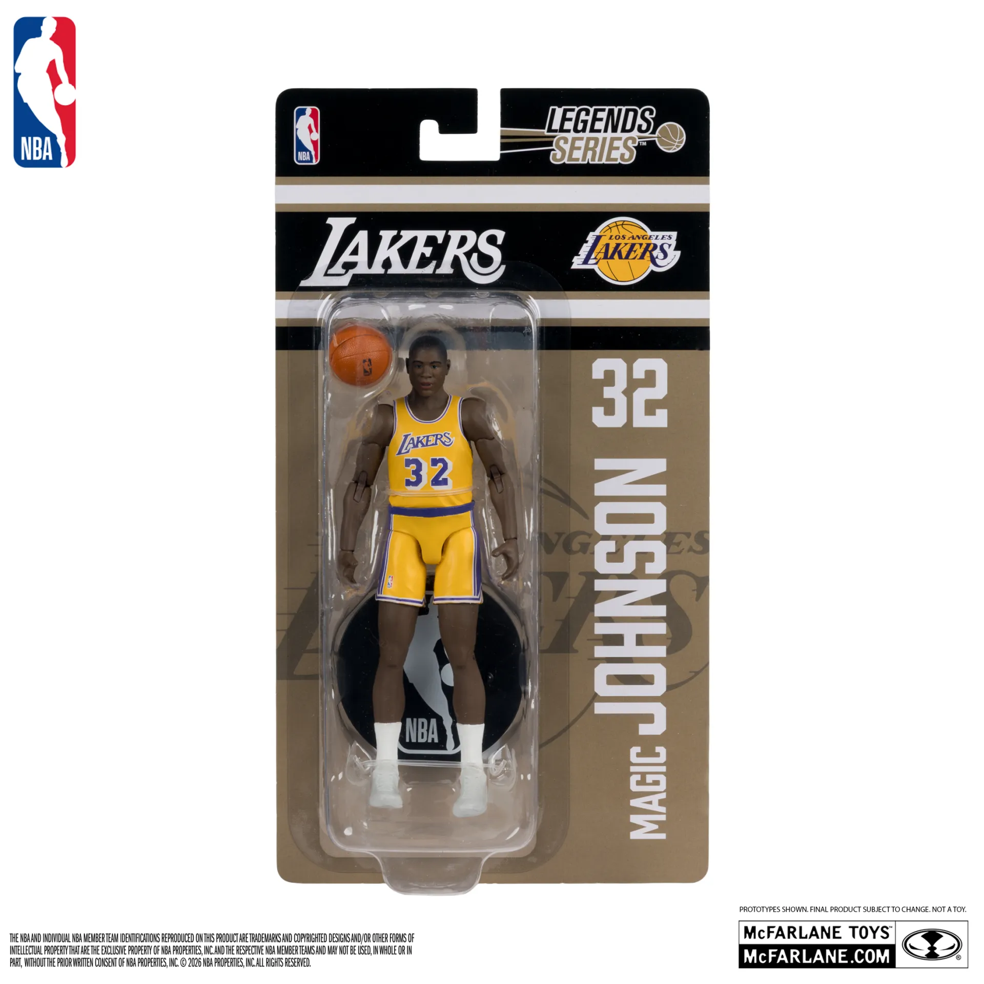Nba 6inch Articulated Figures Earvin Magic Johnson (legends Series) 3 Nba 6inch Articulated Figures Earvin Magic Johnson (legends Series) - immagine 3