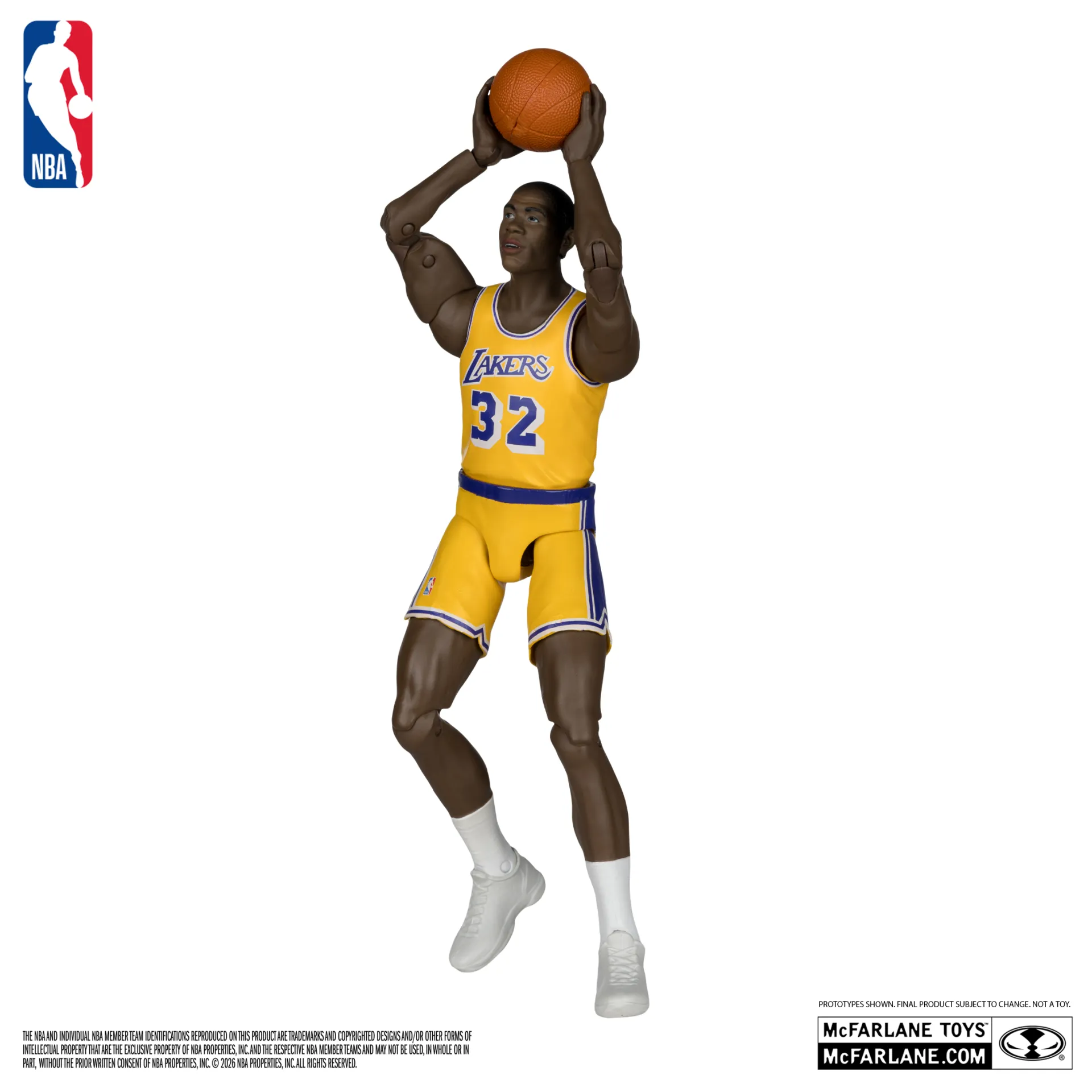 Nba 6inch Articulated Figures Earvin Magic Johnson (legends Series) 2 Nba 6inch Articulated Figures Earvin Magic Johnson (legends Series) - immagine 2
