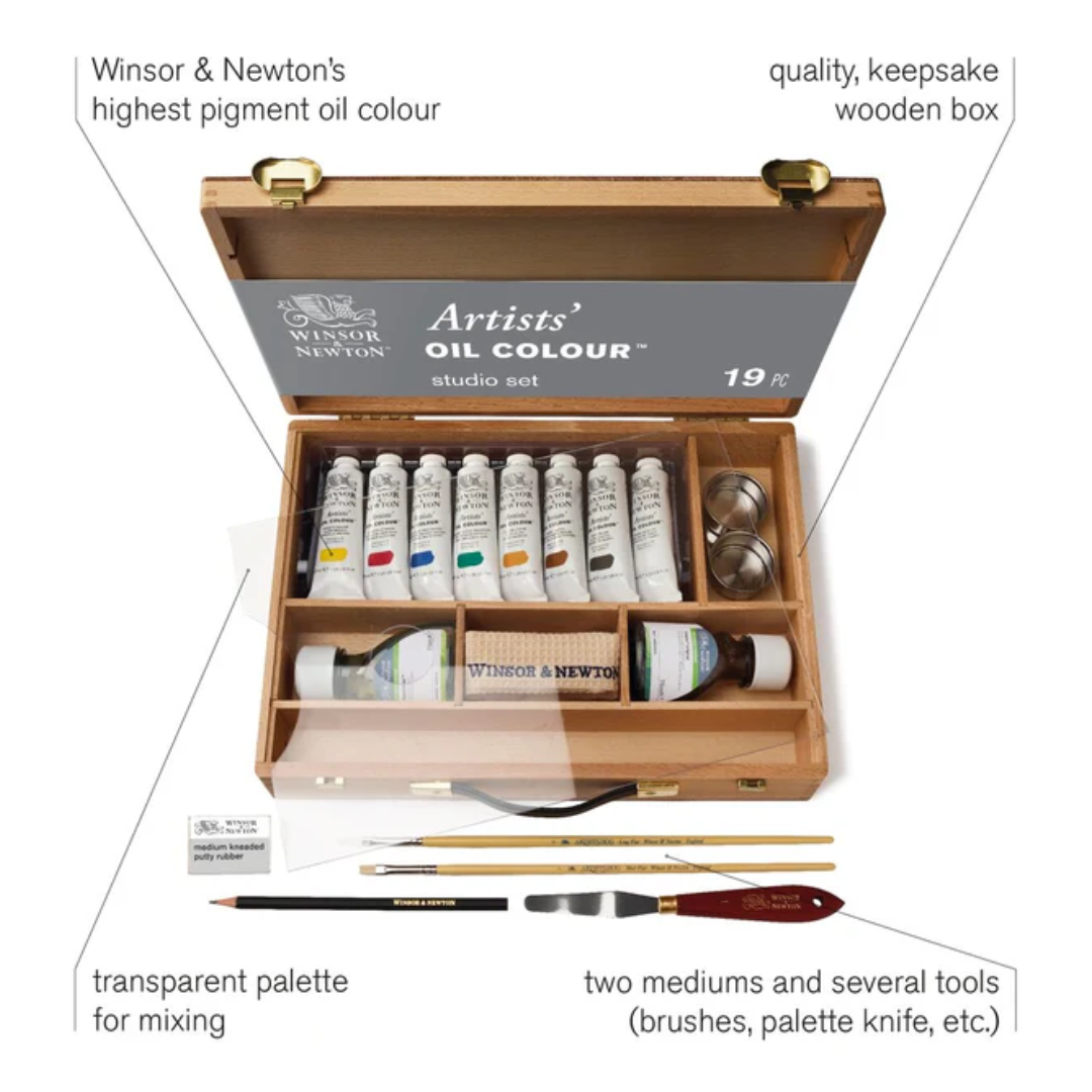 Confezione in legno di colore ad olio per artisti Winsor & Newton 37ml 8 Confezione in legno di colore ad olio per artisti Winsor & Newton 37ml - immagine 8