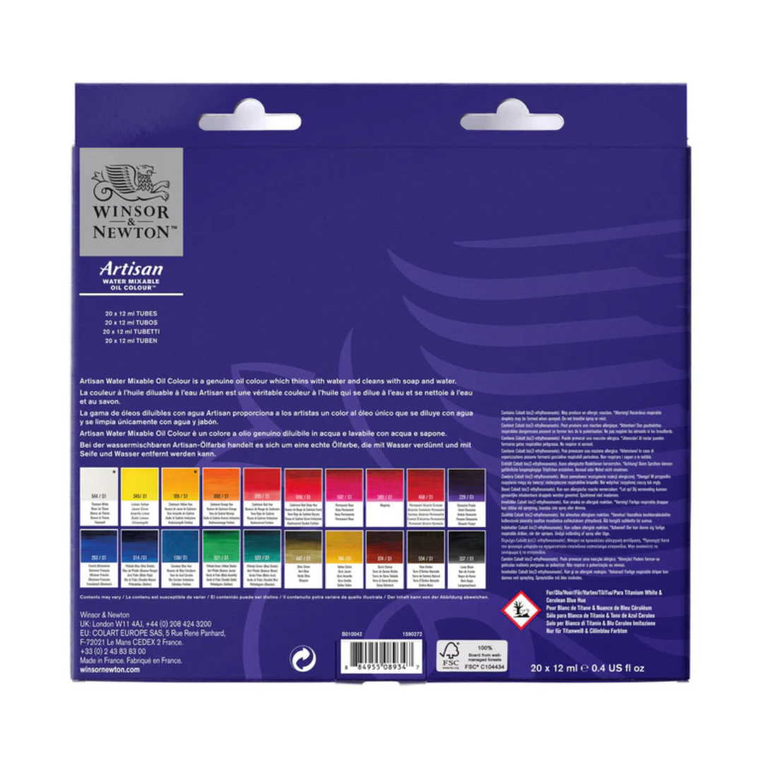 Scatola in cartone di 20 colori Artisan da 12ml di Winsor & Newton 4 Scatola in cartone di 20 colori Artisan da 12ml di Winsor & Newton - immagine 4