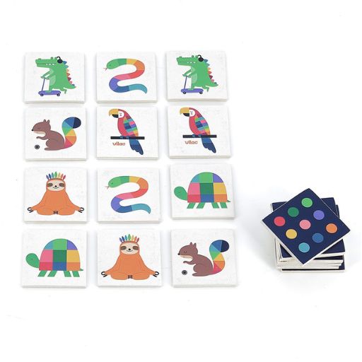Gioco di memoria in legno con immagini, Animali di Vilac 5 Gioco di memoria in legno con immagini, Animali di Vilac - immagine 5