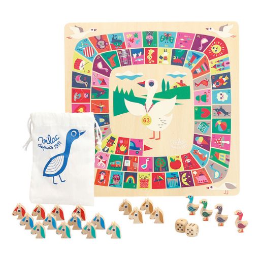 Set di gioco dell'oca e dei cavalli Dada-Oie di Vilac