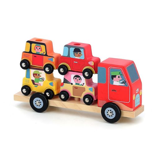 Gioco educativo per la prima infanzia, Empil'auto City di Vilac 2 Gioco educativo per la prima infanzia, Empil'auto City di Vilac - immagine 2