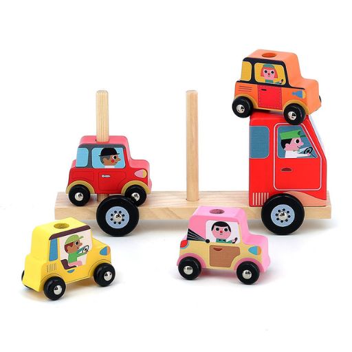 Gioco educativo per la prima infanzia, Empil'auto City di Vilac 3 Gioco educativo per la prima infanzia, Empil'auto City di Vilac - immagine 3