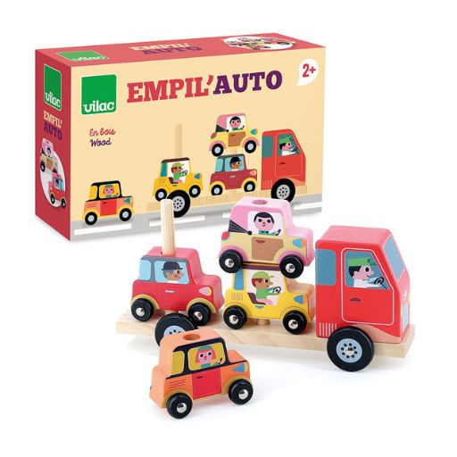 Gioco educativo per la prima infanzia, Empil'auto City di Vilac 5 Gioco educativo per la prima infanzia, Empil'auto City di Vilac - immagine 5
