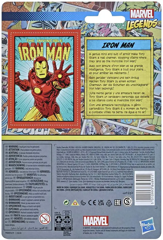 Marvel Legends Retro Iron Man Af di Hasbro 2 Marvel Legends Retro Iron Man Af di Hasbro - immagine 2