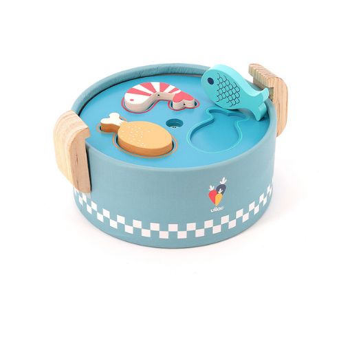Pentola giocattolo educativo in legno per la prima infanzia di Vilac 5 Pentola giocattolo educativo in legno per la prima infanzia di Vilac - immagine 5