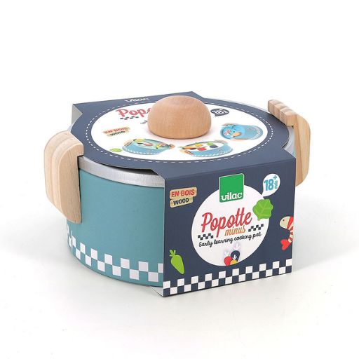 Pentola giocattolo educativo in legno per la prima infanzia di Vilac 2 Pentola giocattolo educativo in legno per la prima infanzia di Vilac - immagine 2