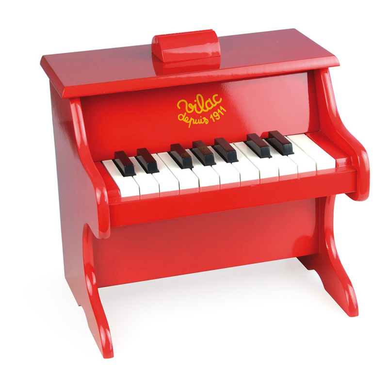 Pianoforte in legno, rosso di Vilac