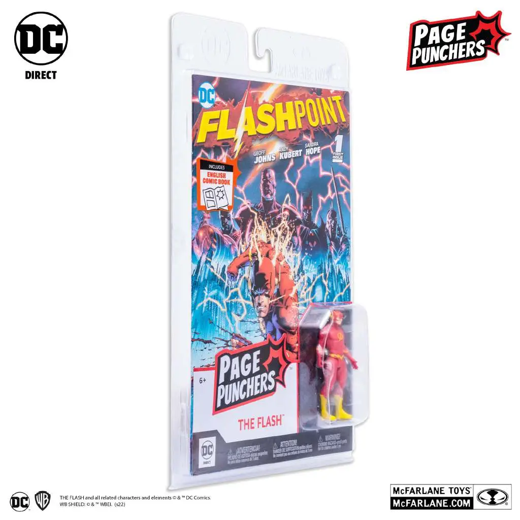 Dc Page Punchers Flash + Comic 3inch Af 6 Dc Page Punchers Flash + Comic 3inch Af - immagine 6