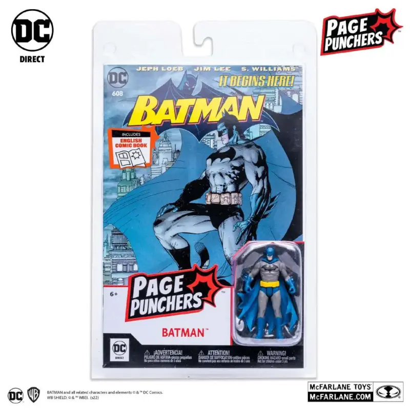 Dc Page Punchers Batman + Comic 3inch Af