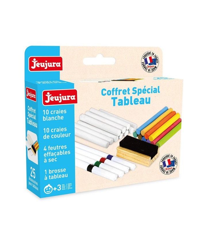 Set speciale per lavagna: gesso, pennarelli, gomma per lavagna di Jeujura 2 Set speciale per lavagna: gesso, pennarelli, gomma per lavagna di Jeujura - immagine 2