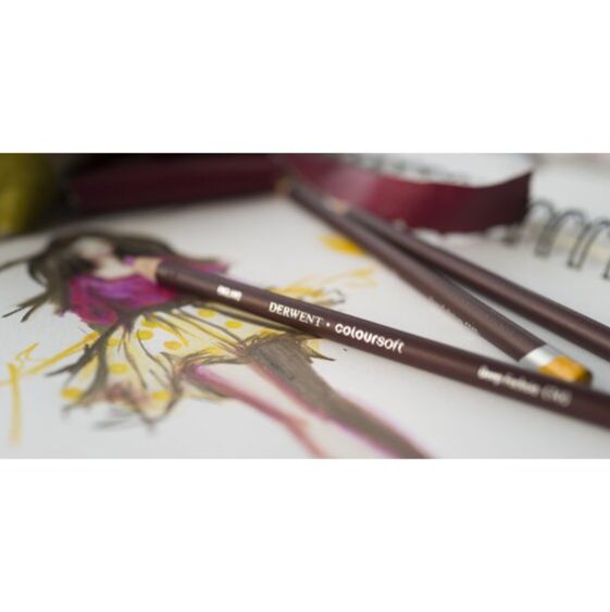 Scatola in metallo di matite colorate Coloursoft Derwent da 24 pezzi 2 Scatola in metallo di matite colorate Coloursoft Derwent da 24 pezzi - immagine 2