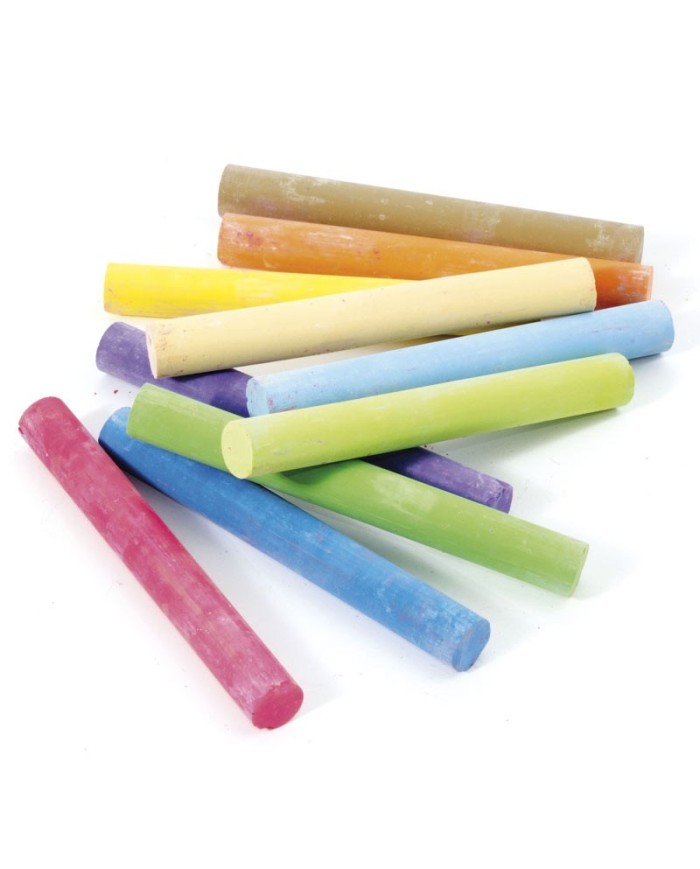 Scatola da 10 gessetti colorati di Jeujura 1 Scatola da 10 gessetti colorati di Jeujura
