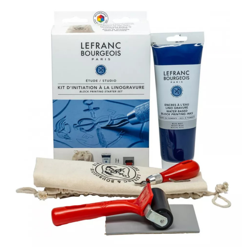 Scatola per iniziazione alla linoleografia di Lefranc Bourgeois