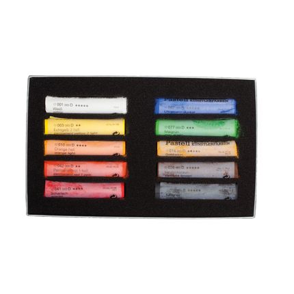 Confezione in cartone di 10 pastelli per artisti finissimi e morbidissimi Schmincke 2 Confezione in cartone di 10 pastelli per artisti finissimi e morbidissimi Schmincke - immagine 2