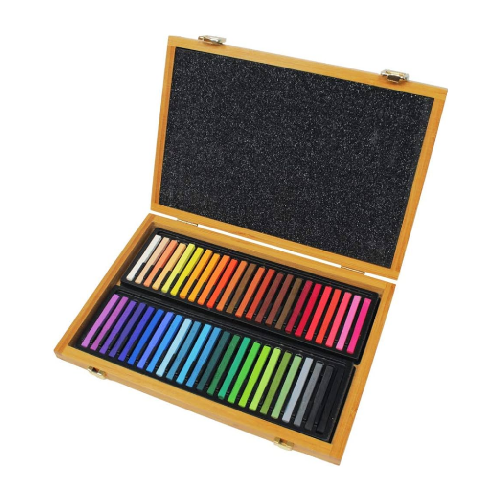 Confezione in legno di 48 carré colorati assortiti Conté à Paris