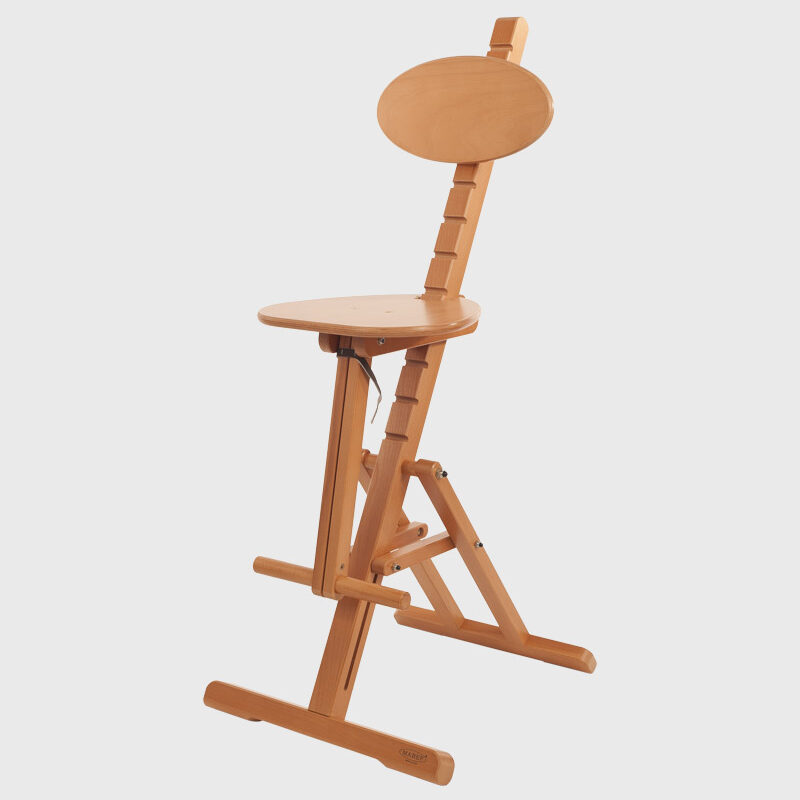 Sgabello regolabile pieghevole in legno M/44 Mabef