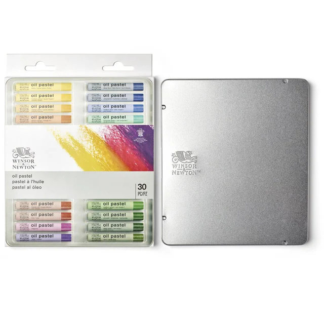 Confezione in metallo di 30 pastelli ad olio per artisti Winsor & Newton