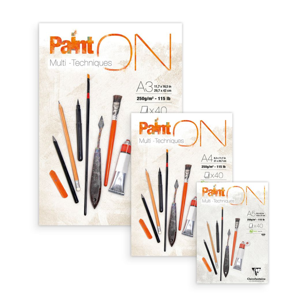 Blocco per tecniche miste Paint’on di Clairefontaine 1 Blocco per tecniche miste Paint’on di Clairefontaine