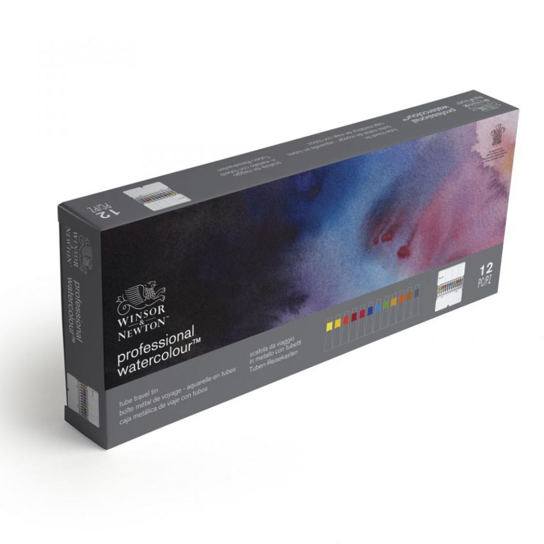 Confezione in metallo con 12 tubetti d’acquerello da 5ml Winsor & Newton professionali 3 Confezione in metallo con 12 tubetti d’acquerello da 5ml Winsor & Newton professionali - immagine 3