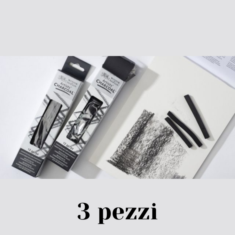 Fusaggine per artisti in confezione da 3 pezzi Winsor & Newton