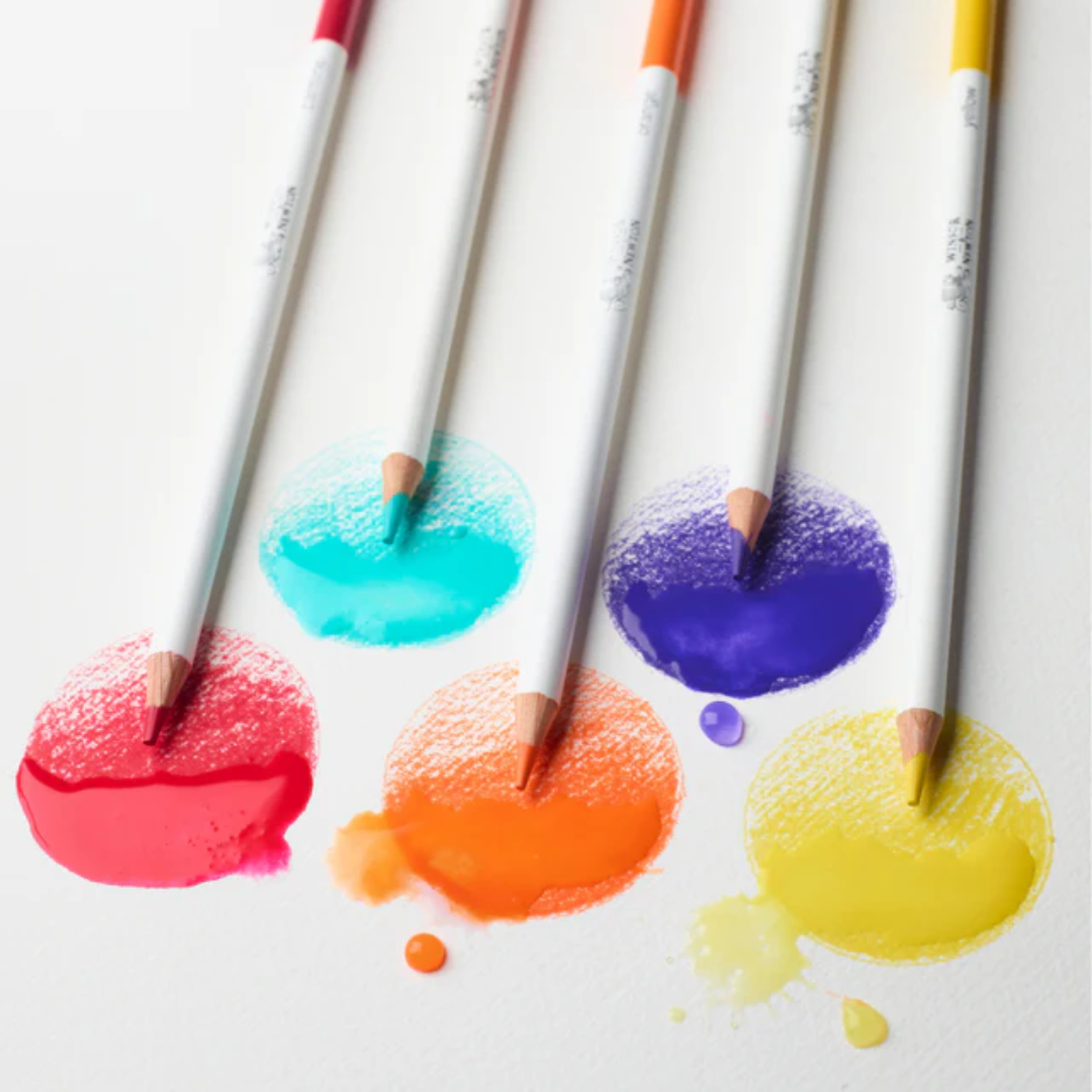 Astuccio in cartone di 48 matite colorate acquarellabili Winsor & Newton 6 Astuccio in cartone di 48 matite colorate acquarellabili Winsor & Newton - immagine 6