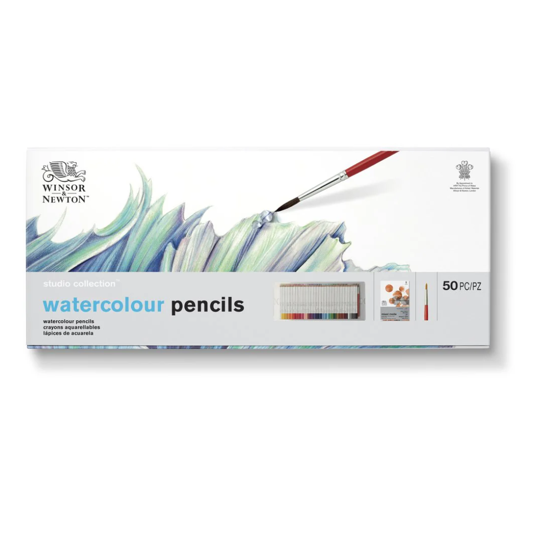 Astuccio in cartone di 48 matite colorate acquarellabili Winsor & Newton 2 Astuccio in cartone di 48 matite colorate acquarellabili Winsor & Newton - immagine 2